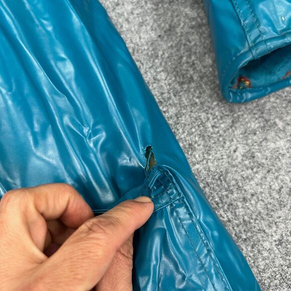 Vintage Misty Harbor Rain Coat Womens M Medium Waterproof Snap Button Long *READ - Picture 5 of 12